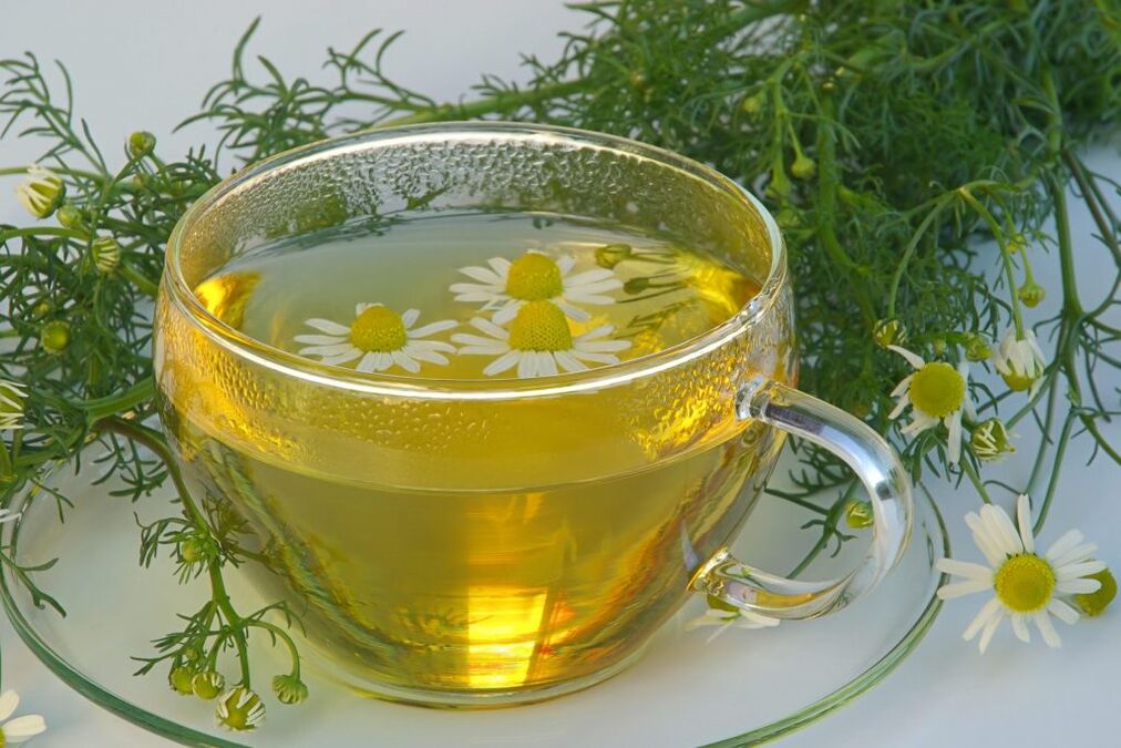 Té de camomila para a artrose do xeonllo